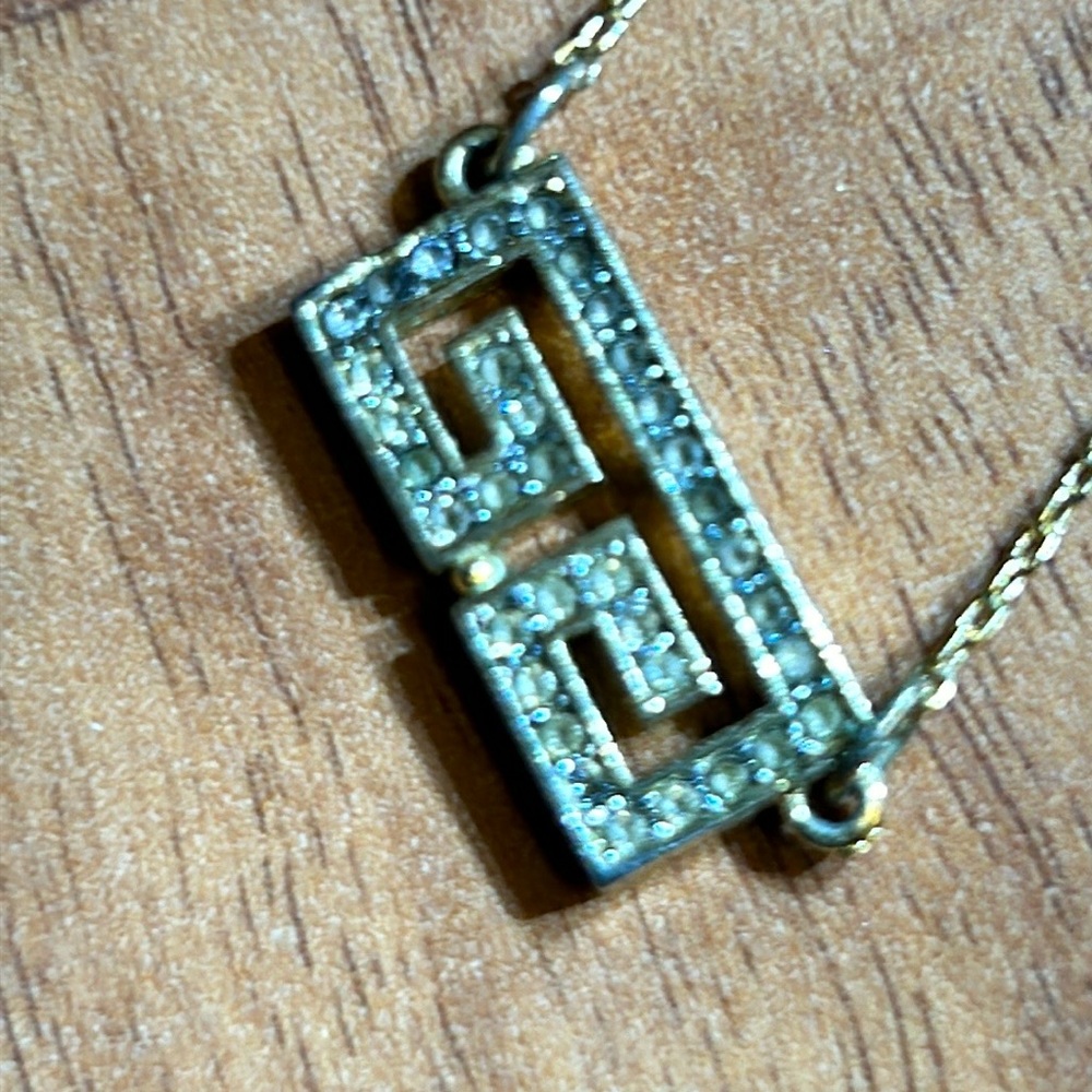 Authentic Givenchy Rhinestone "Gg" Logo Necklace - image 7